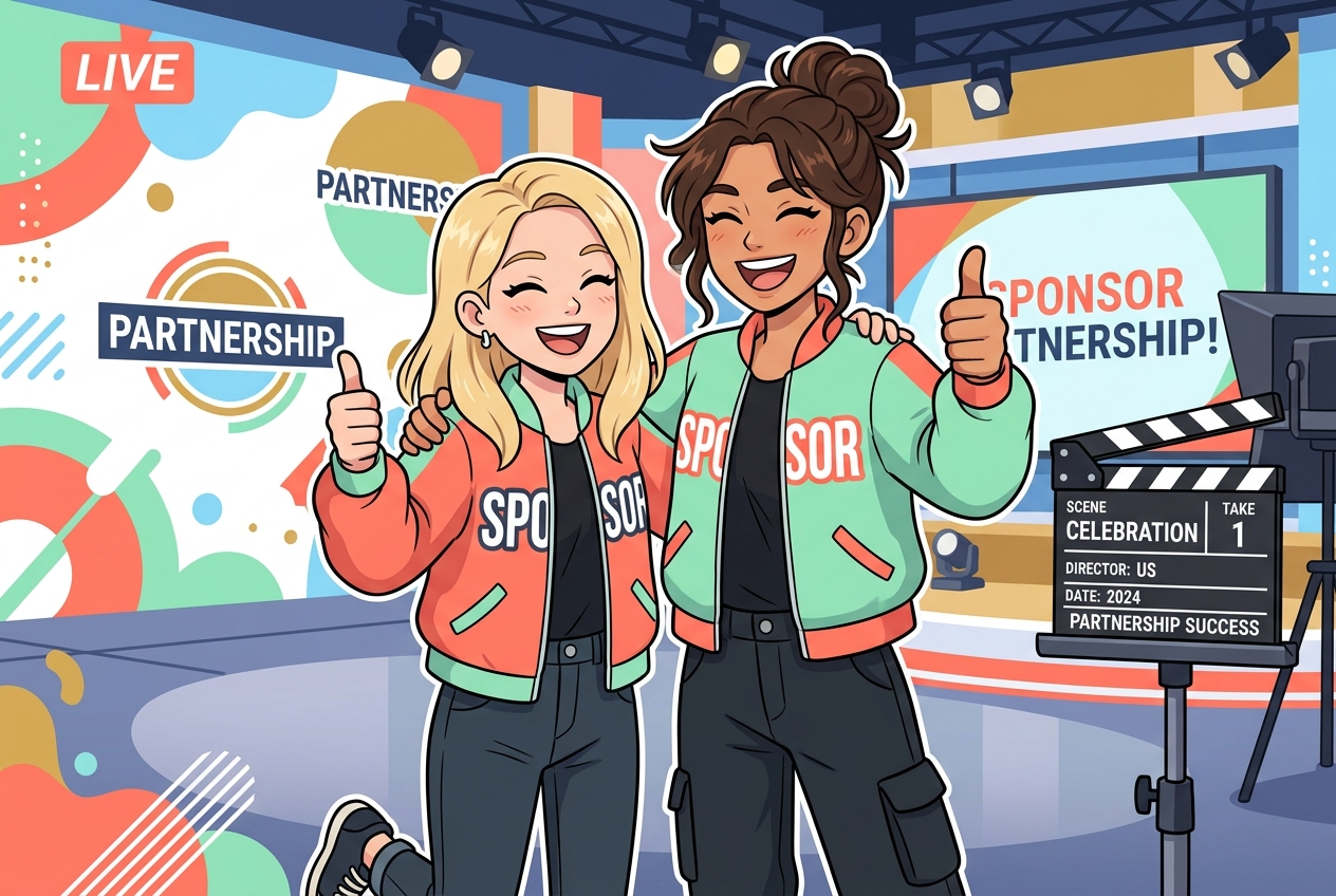Anto y Bella felices con una marca patrocinadora